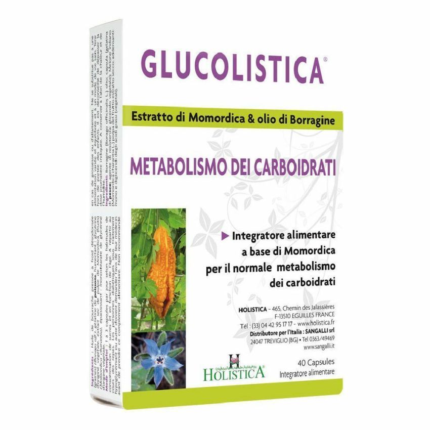 Holistica Glucolistica - Integratore Naturale per la Glicemia, 40 Capsule