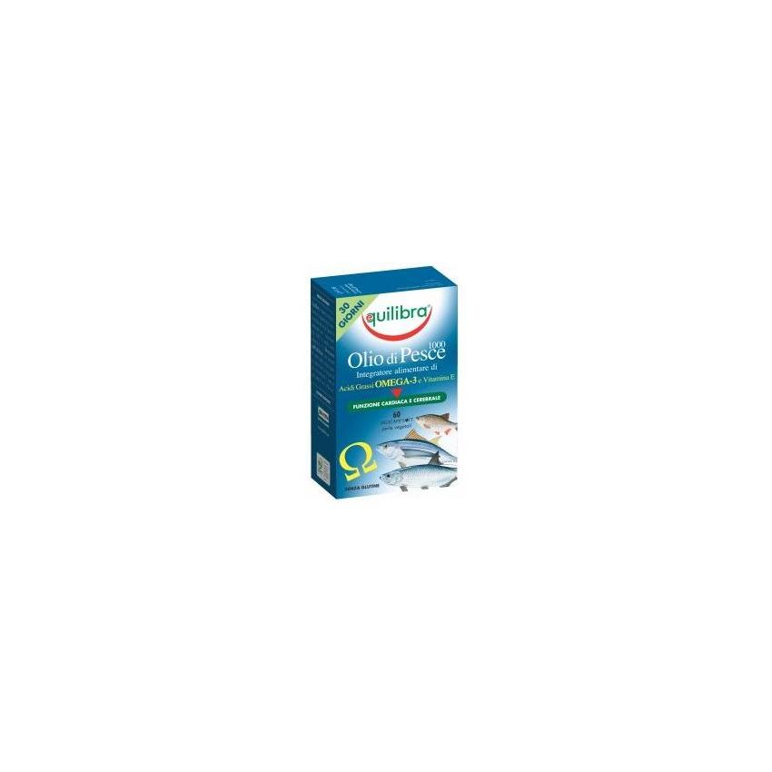 Equilibra Olio di Pesce Omega-3 1000mg, 60 Capsule