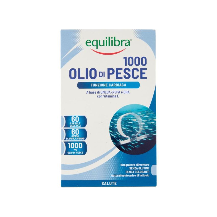 Equilibra Olio di Pesce Omega-3 1000mg, 60 Capsule