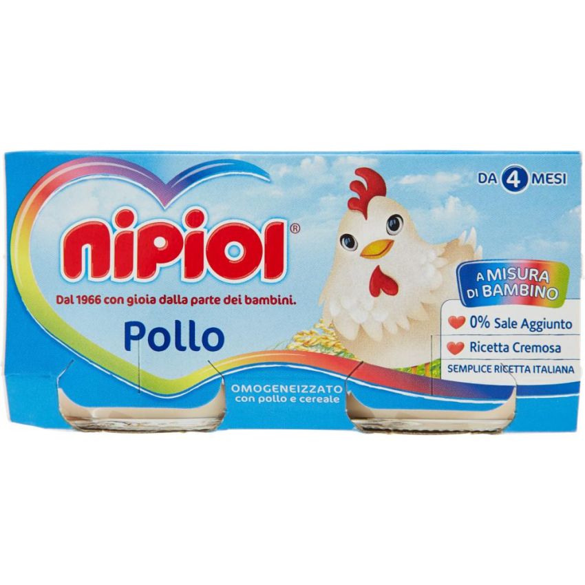 Omogeneizzato di Pollo Nipiol - Pack da 2x80g