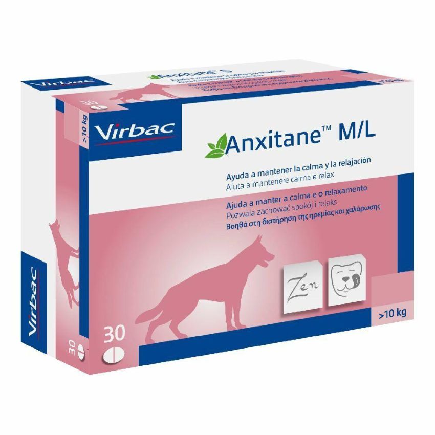 Anxitane M/L - Supplemento Nutrizionale per Cani di Taglia Media/Grande, 30 Compresse
