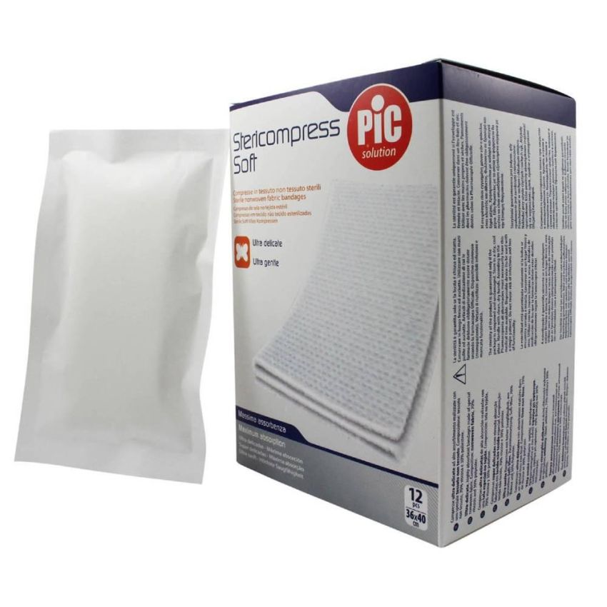 Garza Medica TNT Pic 36x40cm - Pacco da 12 Pezzi