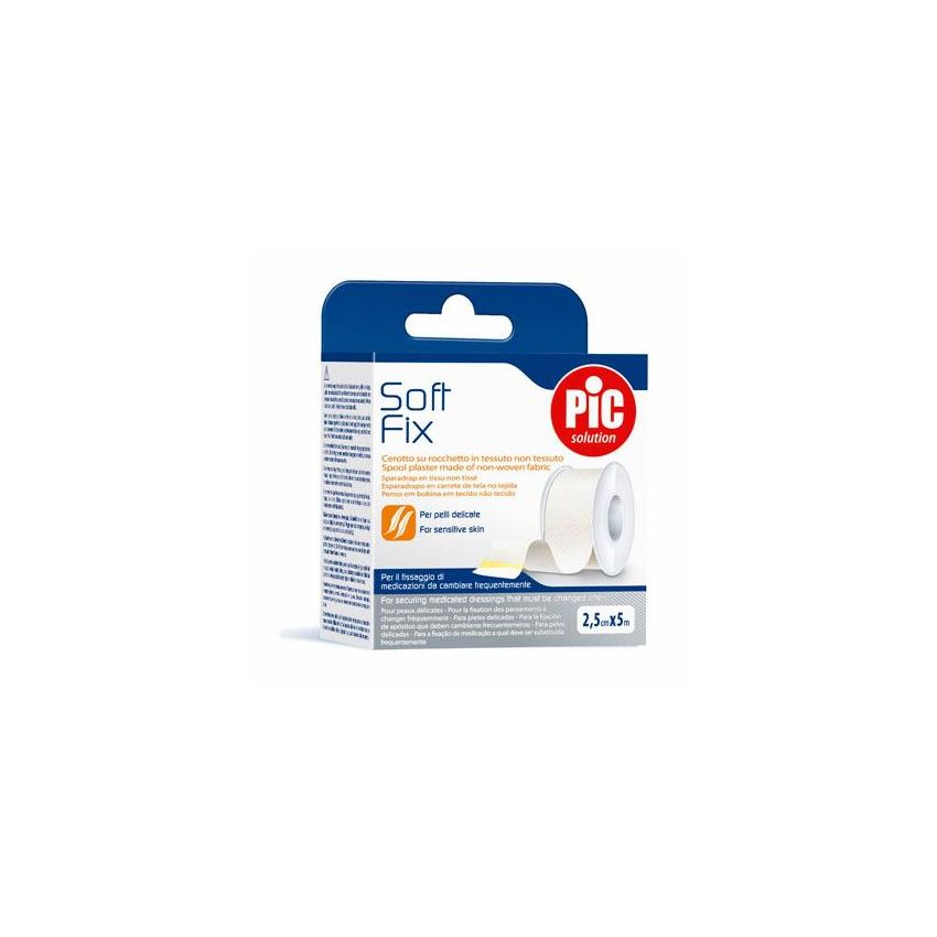 Pic Soft Fix - Cerotto in Rocchetto TNT, 2,5cm x 5m