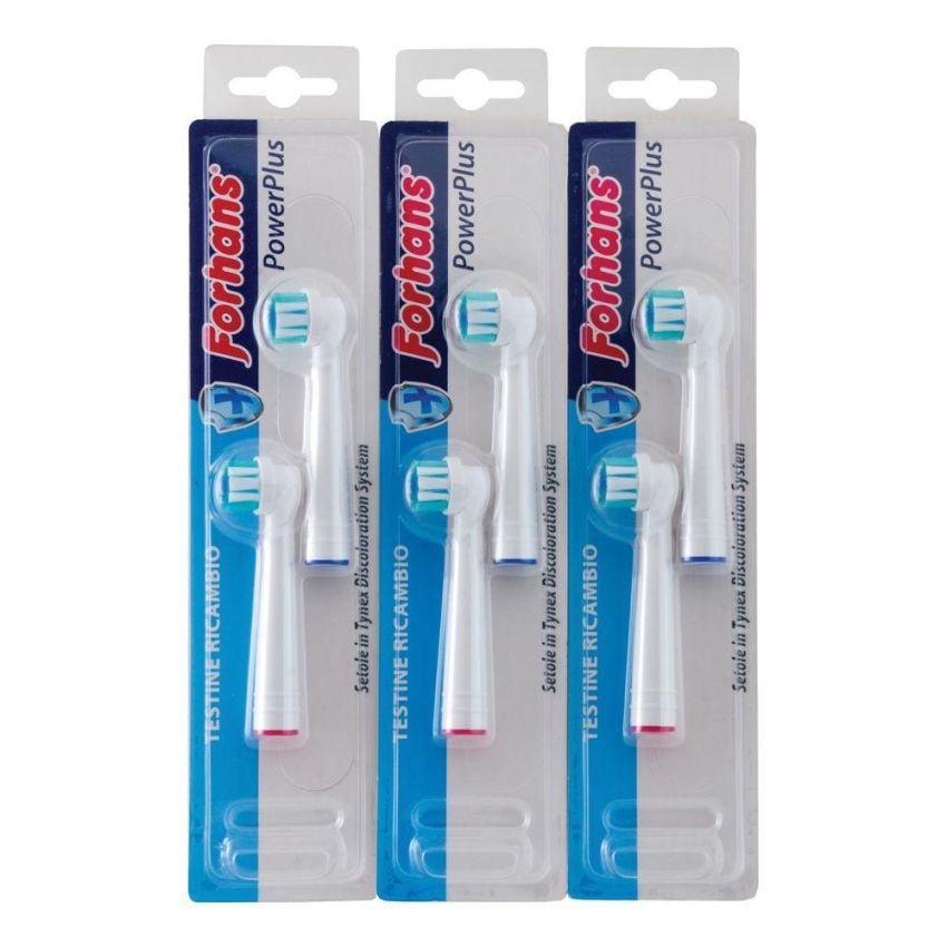 Forhans Power Plus: Set di 2 Testine di Ricambio