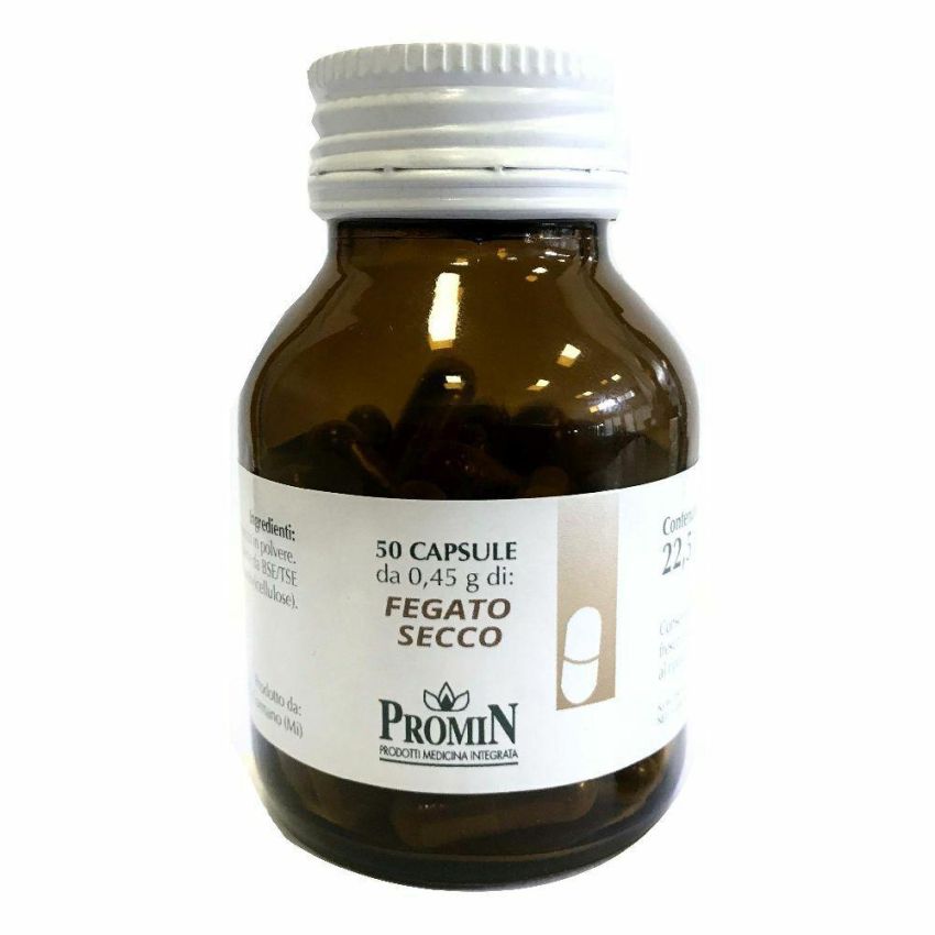 Integratore di Fegato Bovino Secco - 50 Capsule