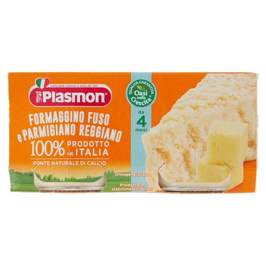 Plasmon Omogeneizzato al Parmigiano Reggiano, Doppio Pack 80g