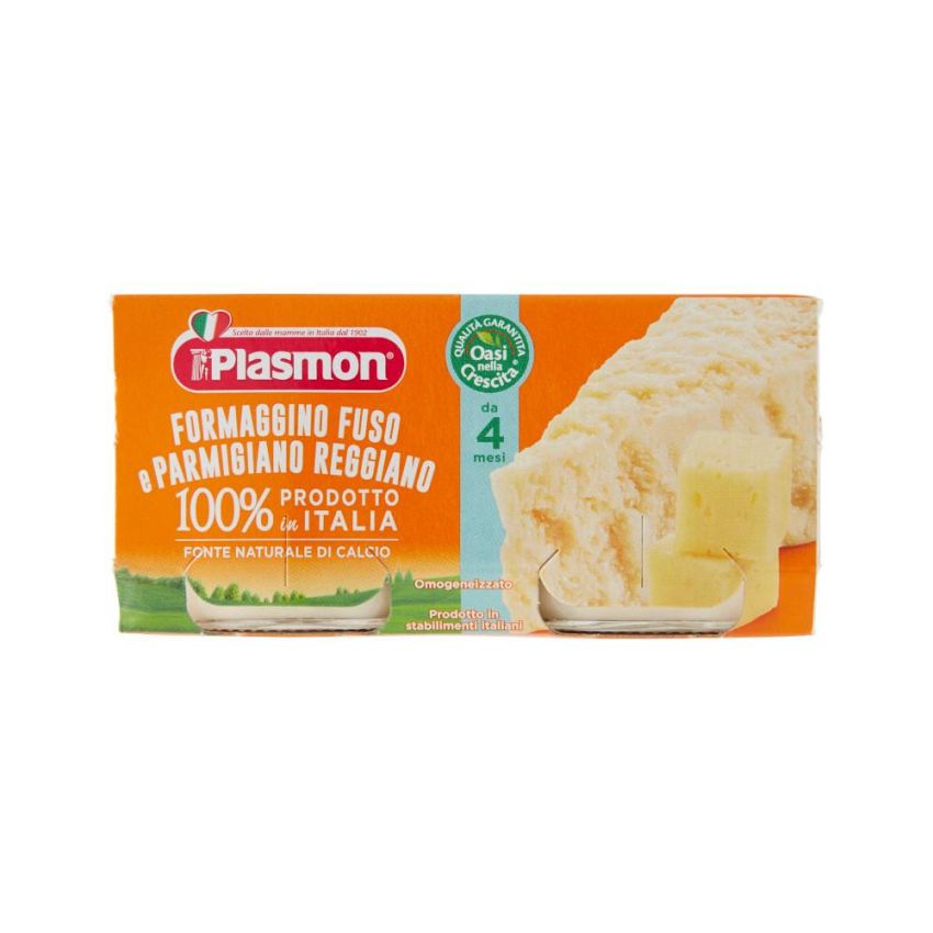 Plasmon Omogeneizzato al Parmigiano Reggiano, Doppio Pack 80g