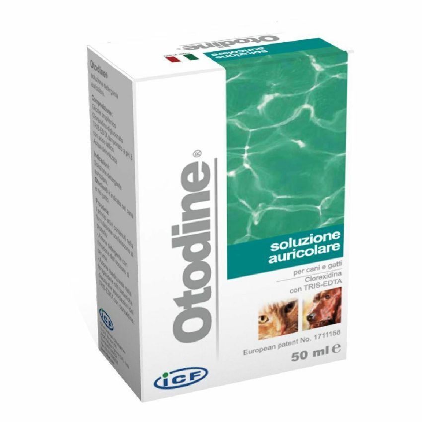 Detergente Auricolare Otodine Liquido per Cani e Gatti, 50ml