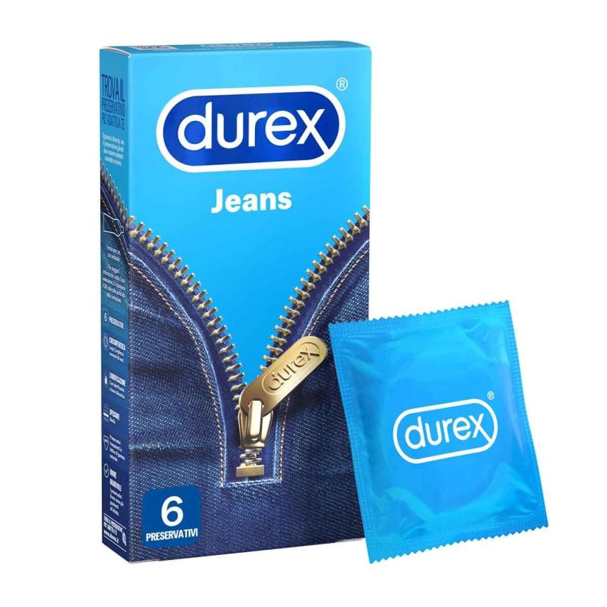 Durex Settebello Jeans Condoms - Pacchetto da 6 Pezzi
