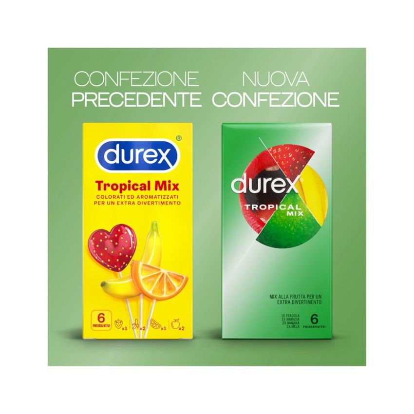 Durex Tropical Mix - Confezione di 6 Profilattici Aromatizzati