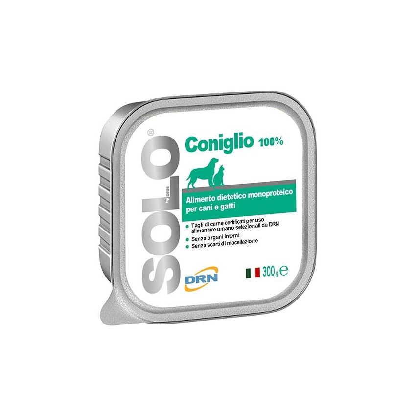 Drn Solo Coniglio - Alimento Dietetico Umido Monoproteico 300g