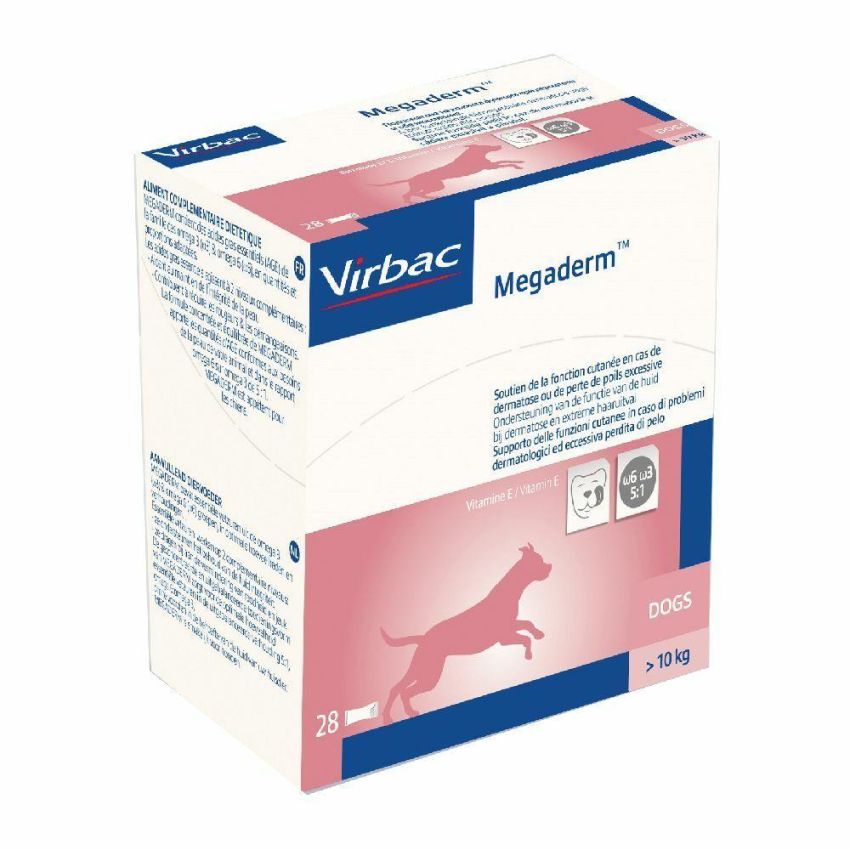 Megaderm Multi-Vitamina per Cani e Gatti in Fiale da 8ml - 22 Pezzi