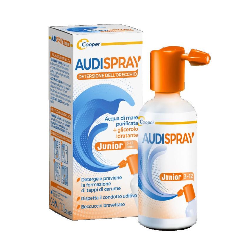 Audispray Junior 25ml - Soluzione Senza Gas per l'Igiene dell'Orecchio