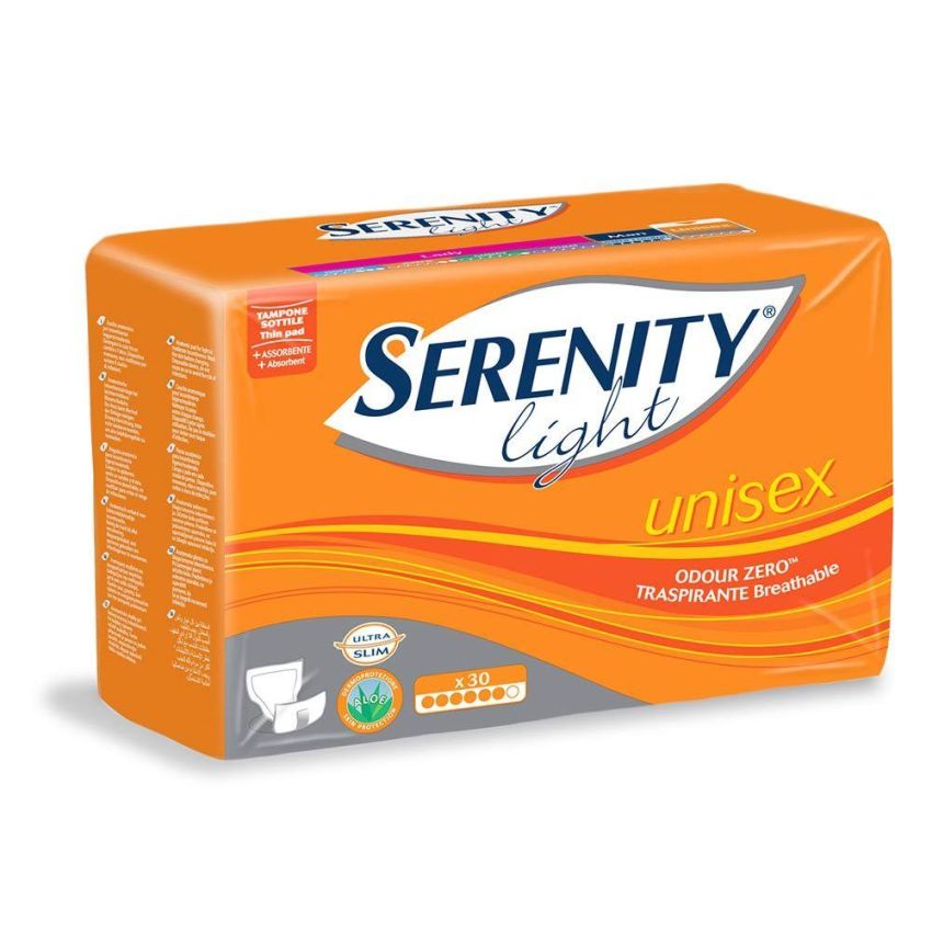 Serenity Light Unisex, Pacco da 30 Pezzi