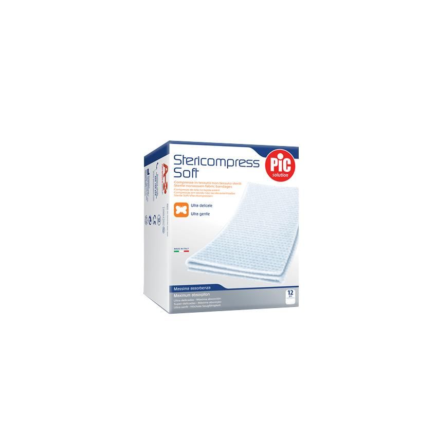 Garza Sterile Pic Stericompress in TNT 7,5x7,5cm - 12 Pezzi