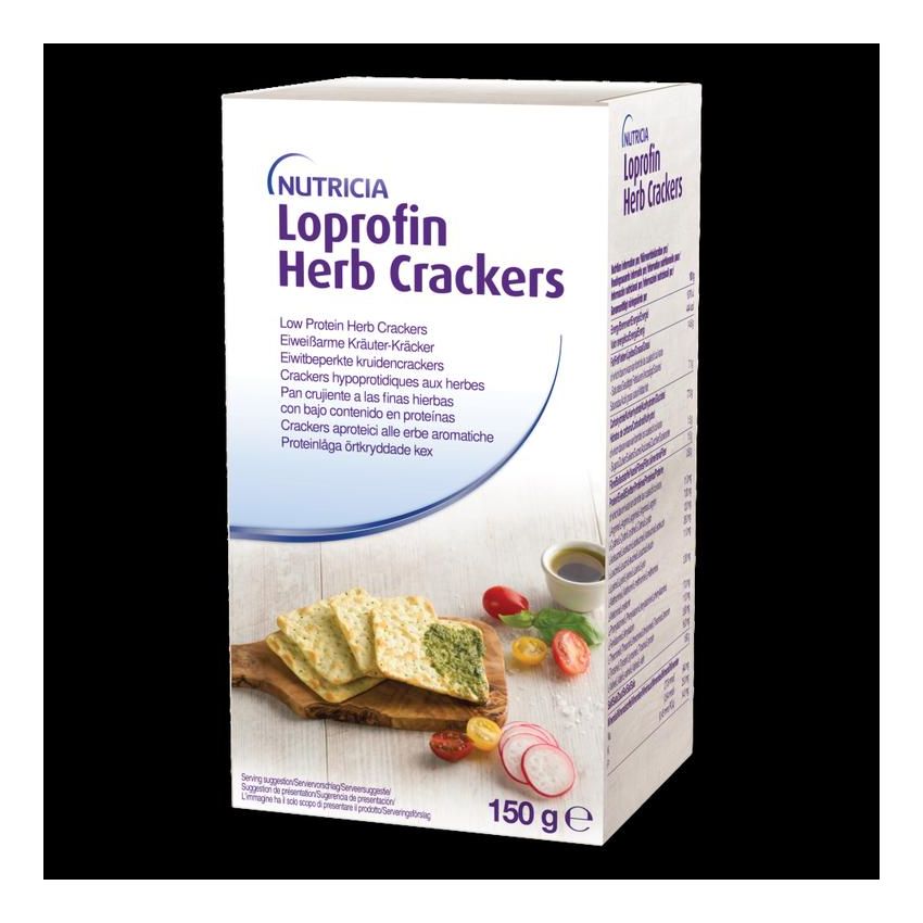 Loprofin Crackers con Erbe Aromatiche, 150g