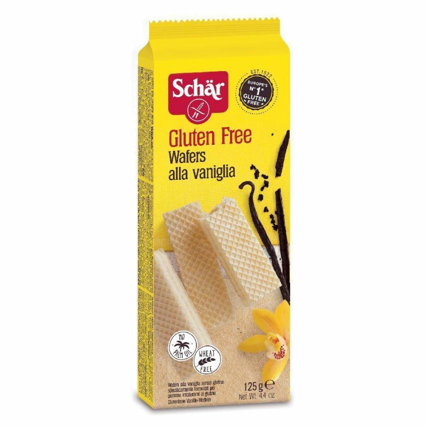 Schar Vaniglia Wafers 125g - Biscotti di Wafer Gusto Vaniglia