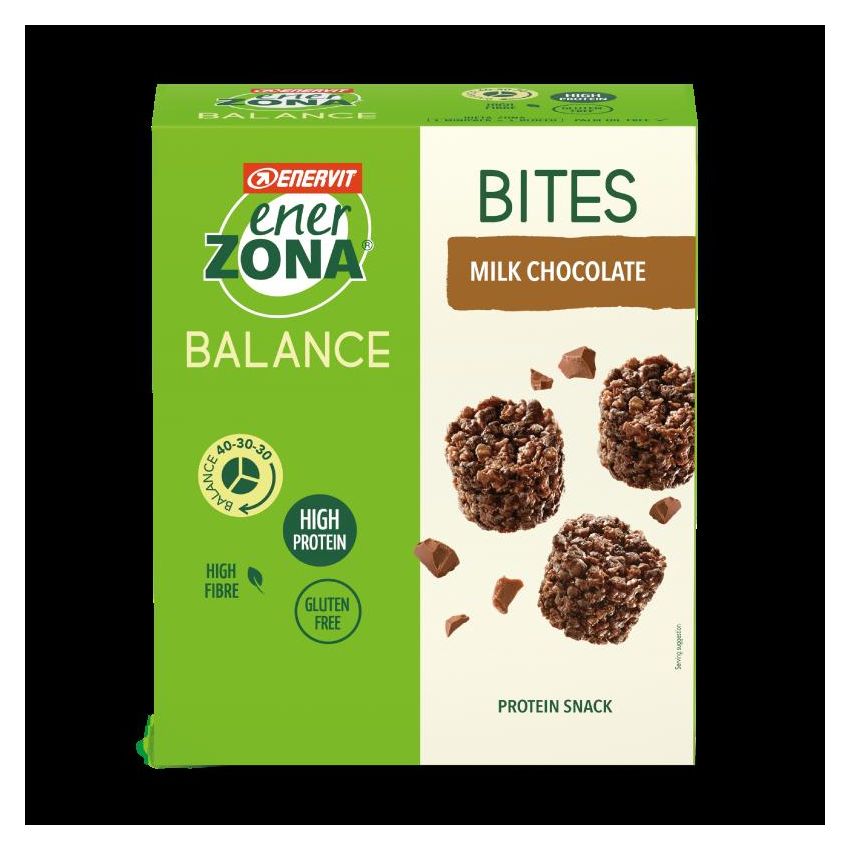 Enerzona MiniPack di Bites al Cioccolato al Latte - 5 Pacchetti da 24g