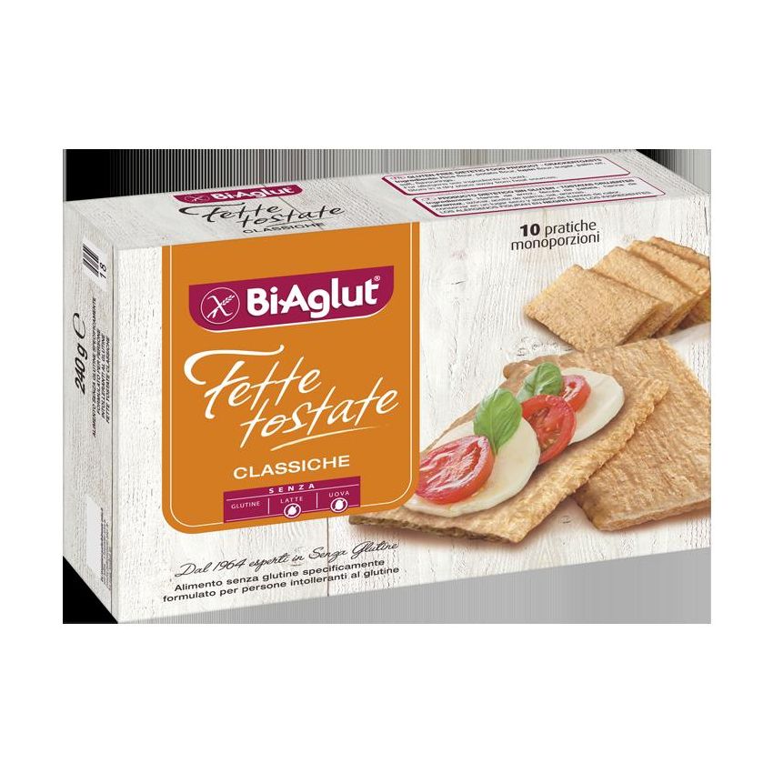 Biaglut Classiche Fette Tostate Senza Glutine - Pacco da 10x24g