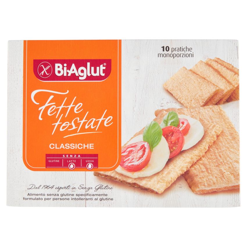 Biaglut Classiche Fette Tostate Senza Glutine - Pacco da 10x24g