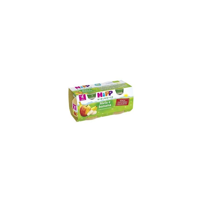 Hipp Bio Purea di Frutta Mela e Banana 4x100g
