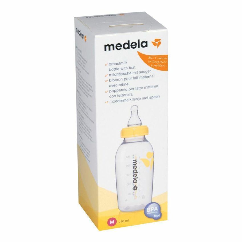 Medela Biberon con Tettarella a Flusso Medio, 250ml