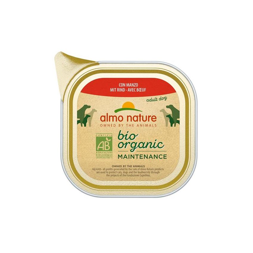 Almo Nature Daily Menu Bio - Cibo Umido per Cani al Gusto di Manzo - 100g
