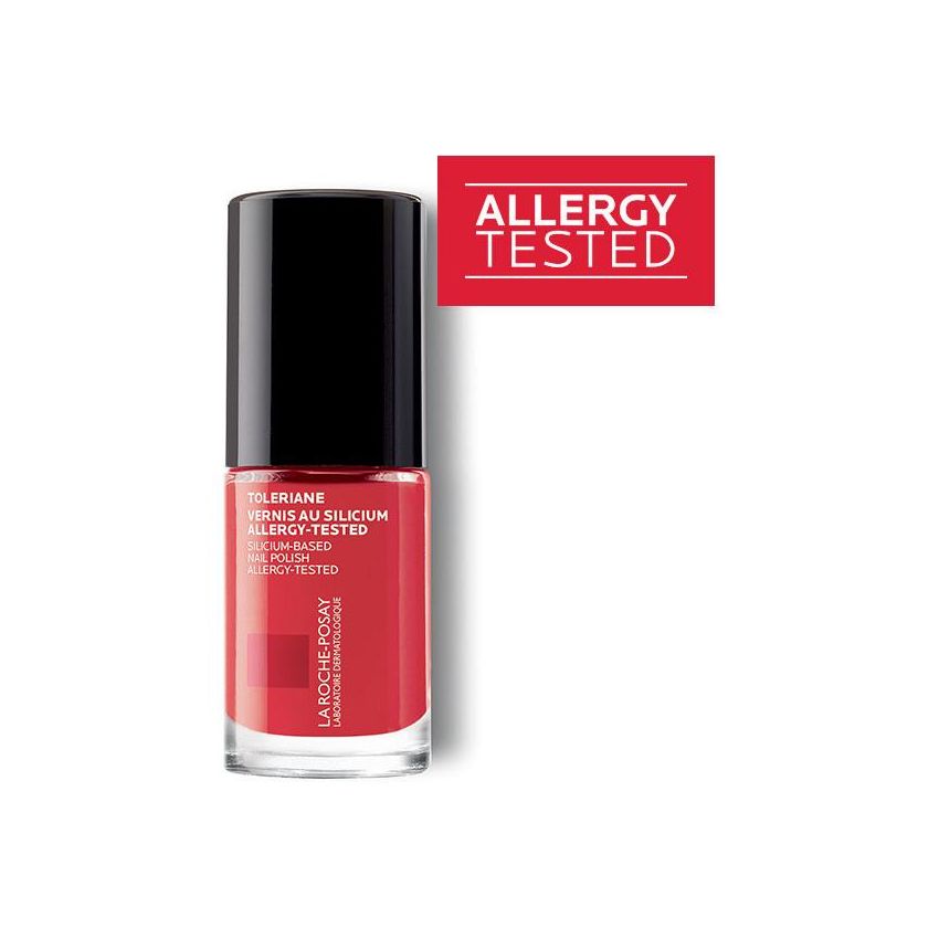 La Roche-Posay Toleriane Smalto per Unghie con Silicio e Protezione Solare, 6ml - Colore Rouge Coquelicot