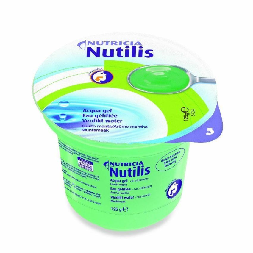 Gel Menta Nutilis Aqua - Pacchetto da 12 x 125g