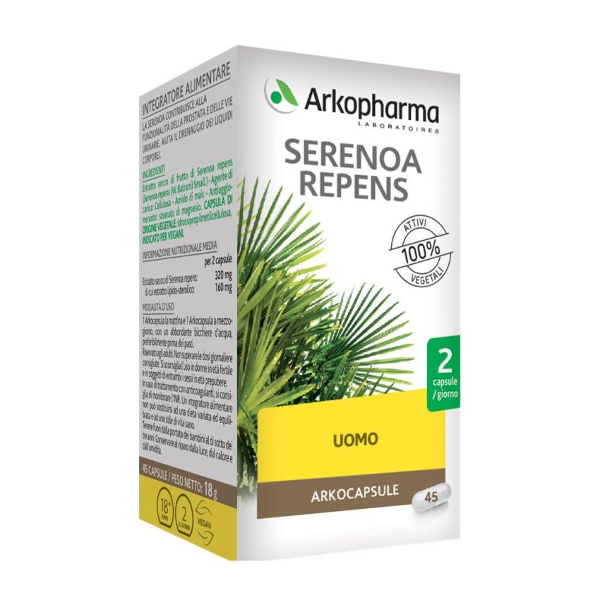 Arkopharma Serenoa Repens Supplemento di Salute - 45 Capsule