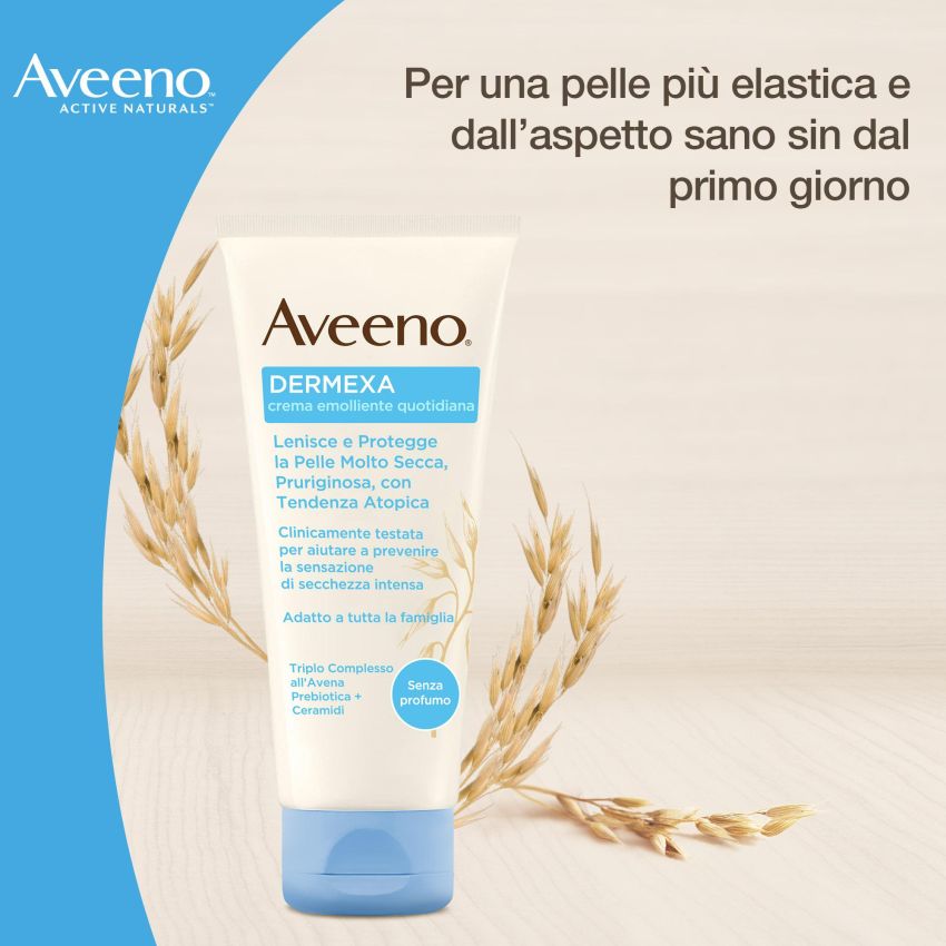 Crema Emolliente Aveeno Dermexa 200 ml per Pelle Sensibile