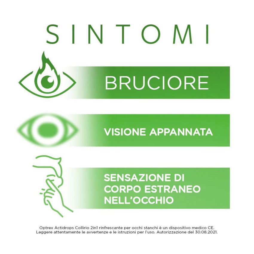 Optrex ActiDrops 2in1 - Collirio Rinfrescante per Occhi Stanchi, 10ml