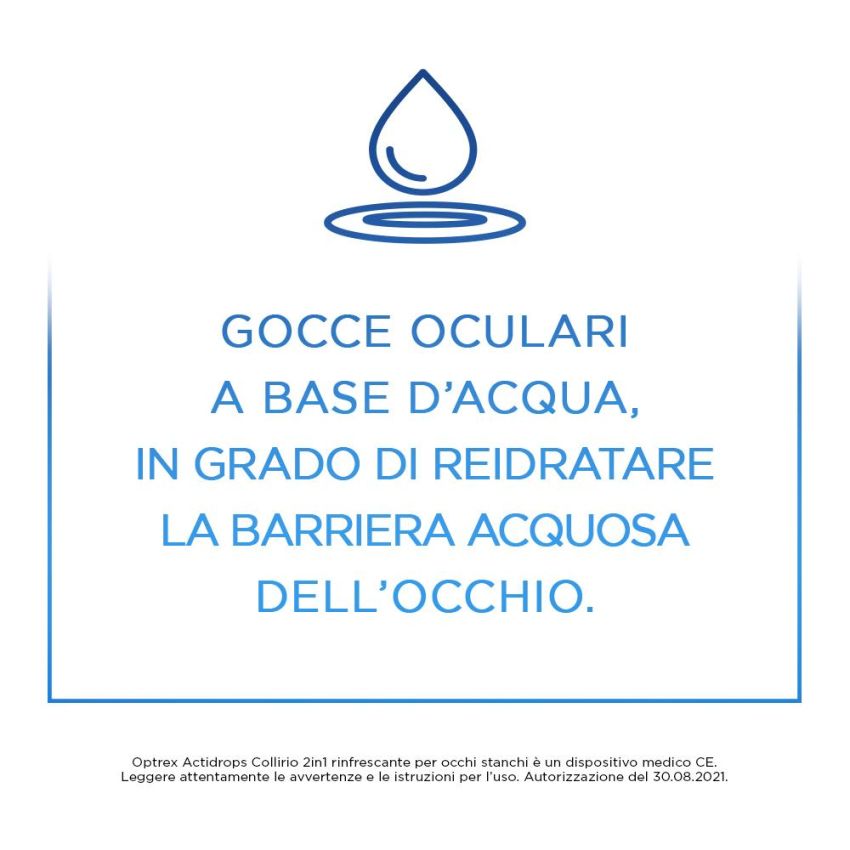 Optrex ActiDrops 2in1 - Collirio Rinfrescante per Occhi Stanchi, 10ml