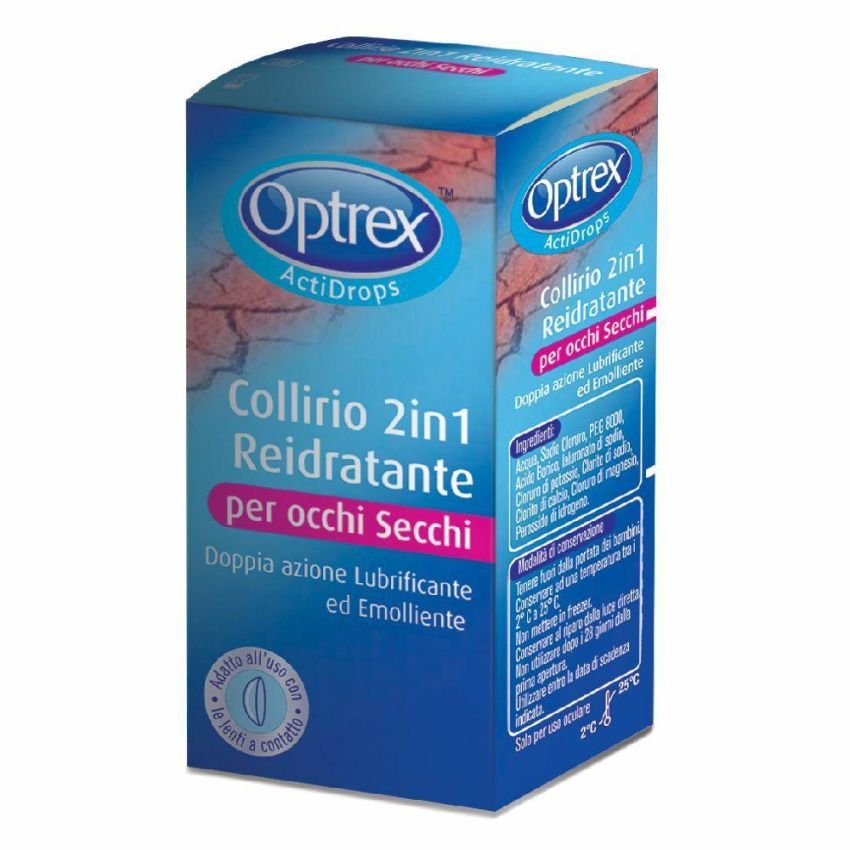 Optrex ActiDrops 2-in-1 Collirio per Occhi Secchi - 10ml
