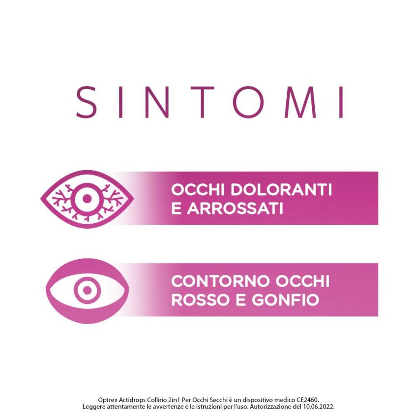Optrex ActiDrops 2-in-1 Collirio per Occhi Secchi - 10ml