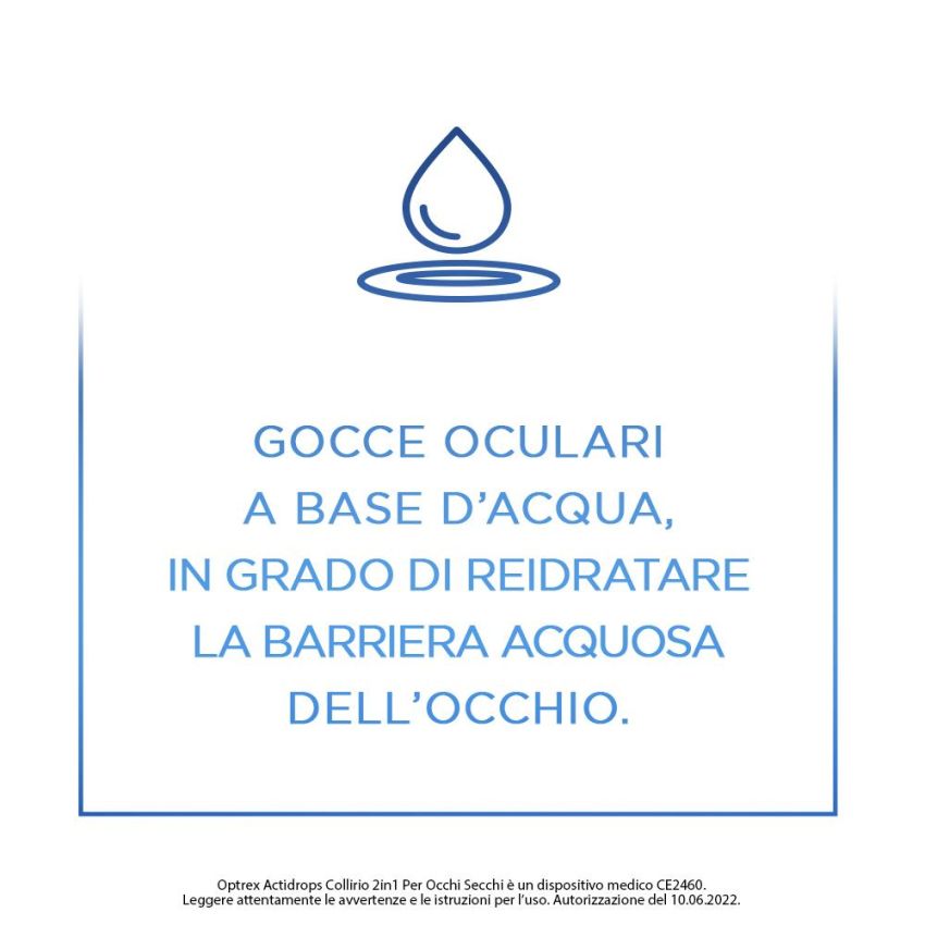 Optrex ActiDrops 2-in-1 Collirio per Occhi Secchi - 10ml