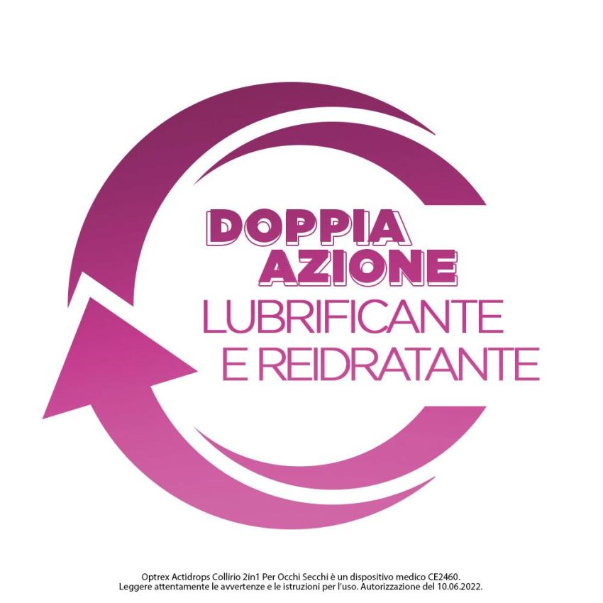 Optrex ActiDrops 2-in-1 Collirio per Occhi Secchi - 10ml