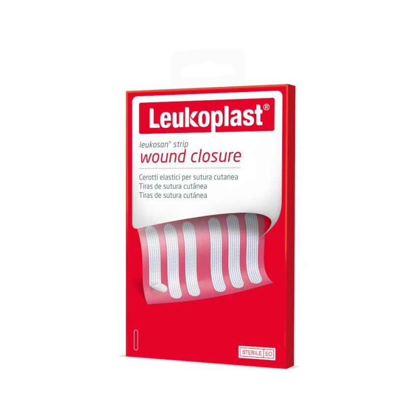 Cerotti Leukosan Strip 6x38mm, Pacco da 12 Pezzi