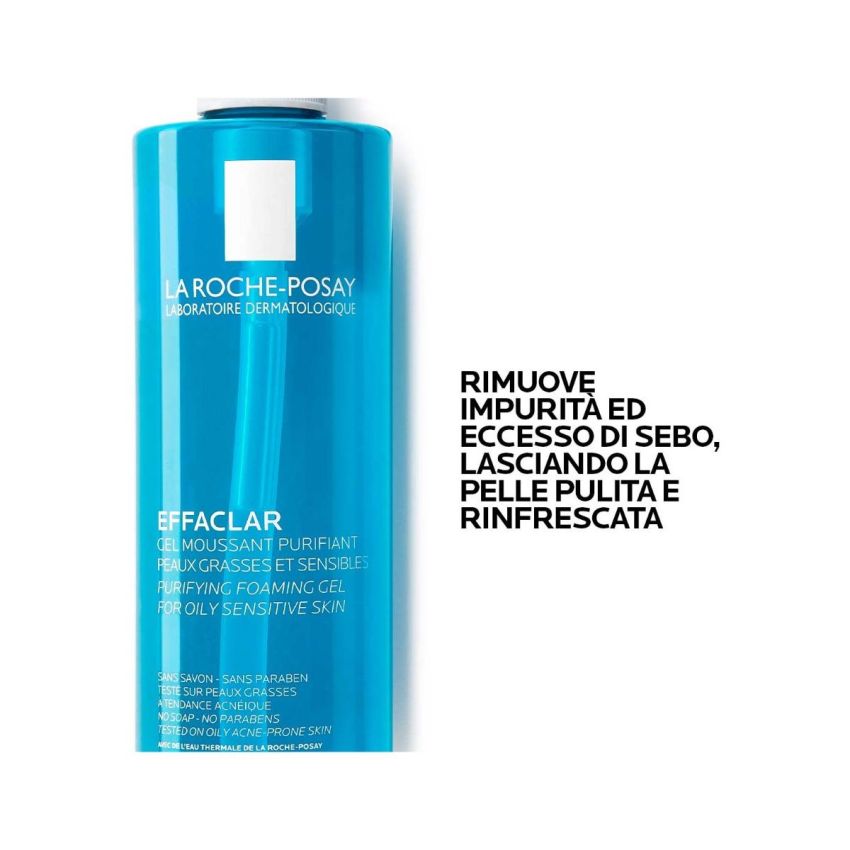 La Roche-Posay Effaclar Gel per Imperfezioni Cutanee, 400 ml