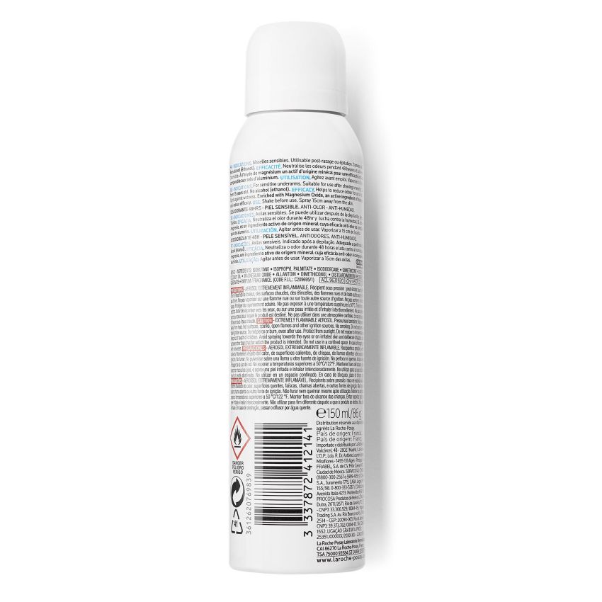 La Roche-Posay Spray Deodorante Lenitivo Physiologique Antiodore 150ml