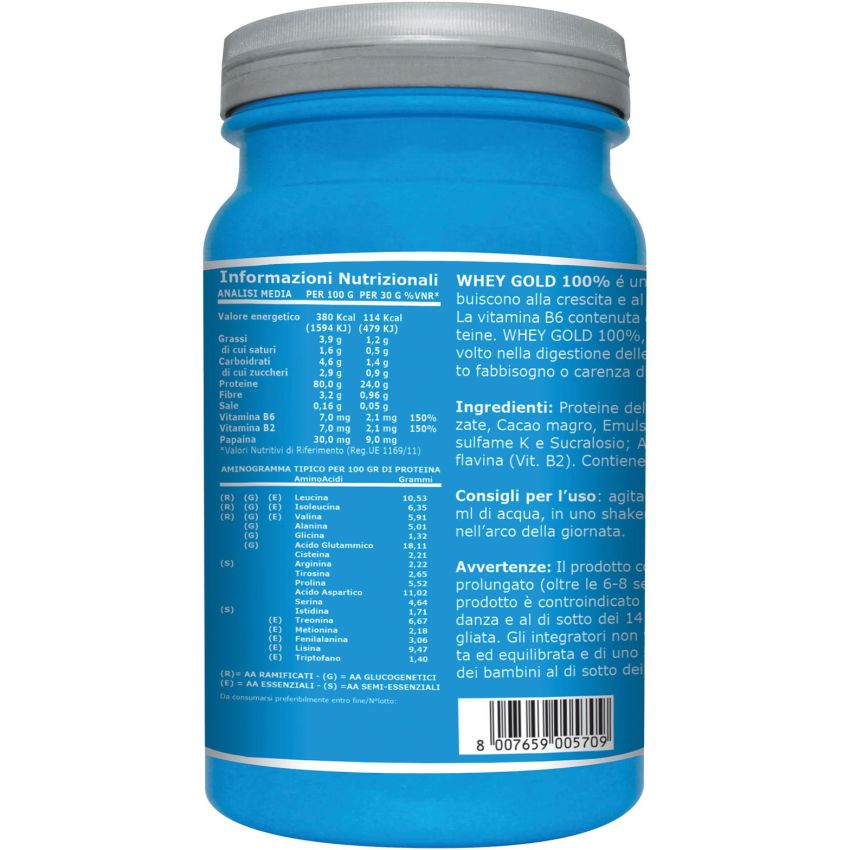 Ultimate Gold 100% Pure Cacao Whey Protein - 750g