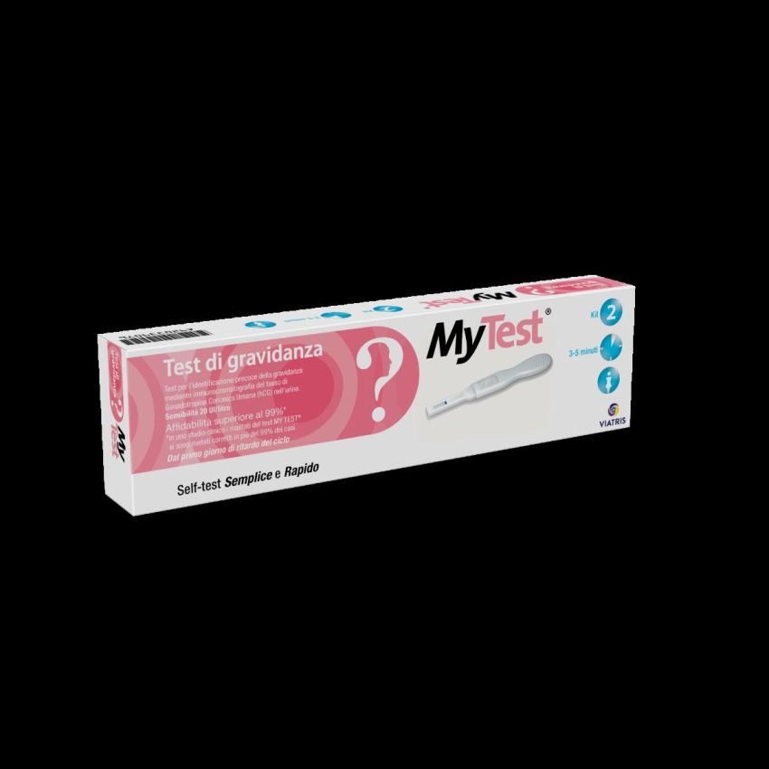 My Test HCG - Test Rapido di Gravidanza, Confezione da 2 Pezzi
