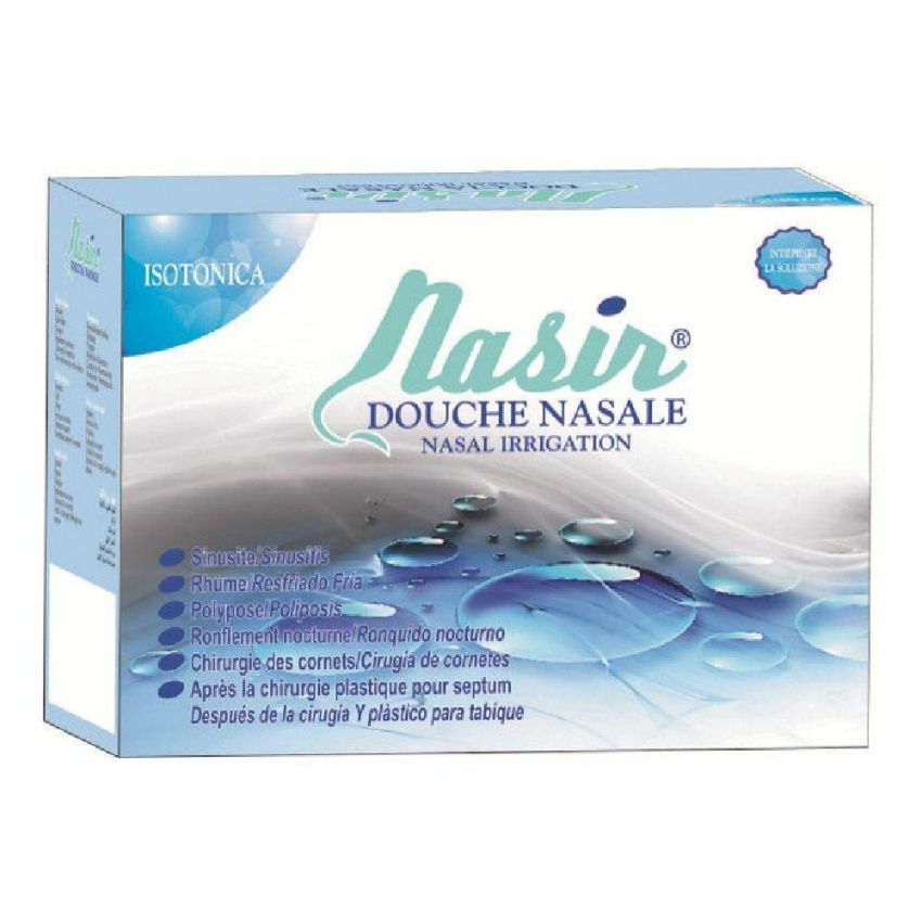 Nasir Doccia Nasale con Soluzione Fisiologica Isotonica - Set di 6 Sacche da 500ml