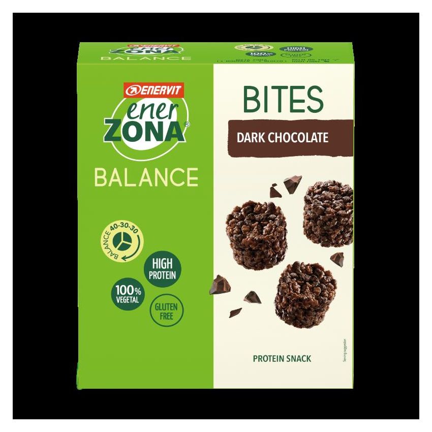 Enerzona Dark Chocolate Bites - Pacchetto da 5 Astucci da 24g