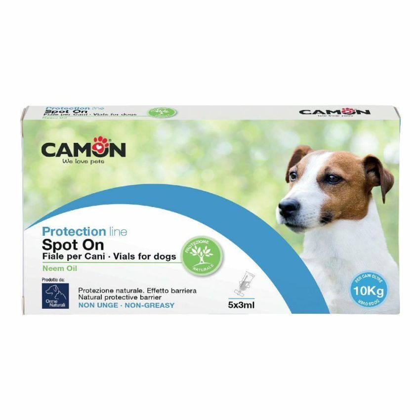 Camon Fiale Antiparassitarie Spot-On per Cani con Olio di Neem - 0-10Kg