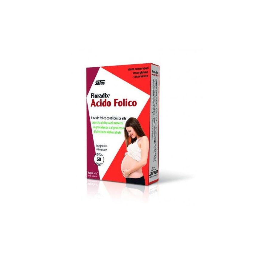 Salus Floradix Acido Folico - Integratore Alimentare 60 Capsule