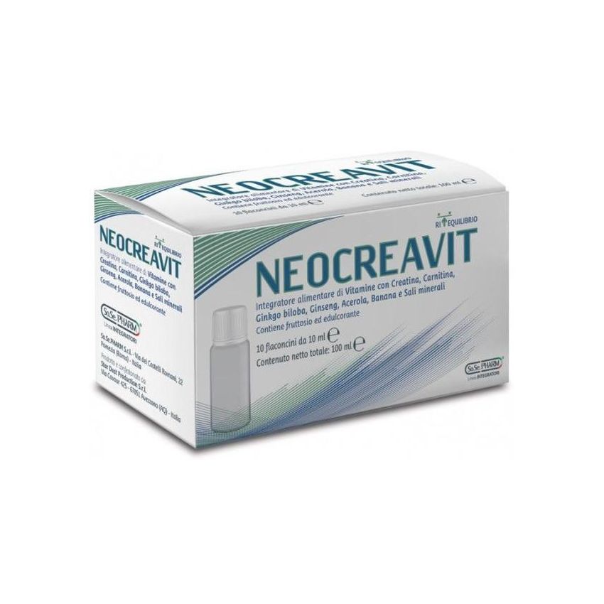 Neocreavit - 10 Monodose di Flaconcini per Nutrimento Cellulare