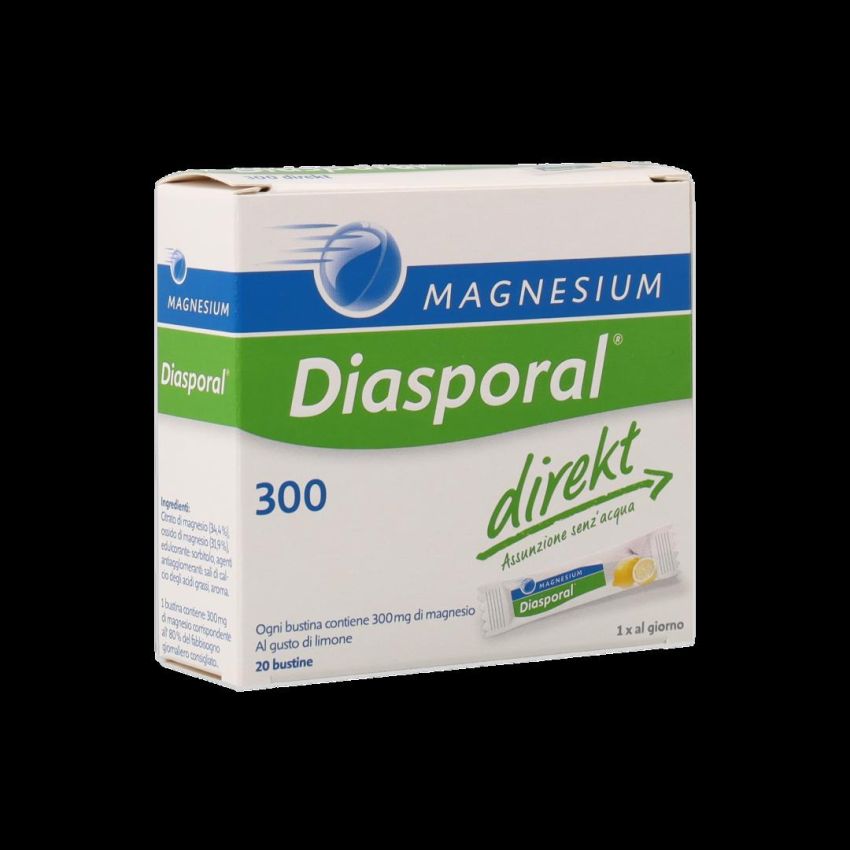 Diasporal Magnesium Limone - 20 Bustine di Polvere Orodispersibile
