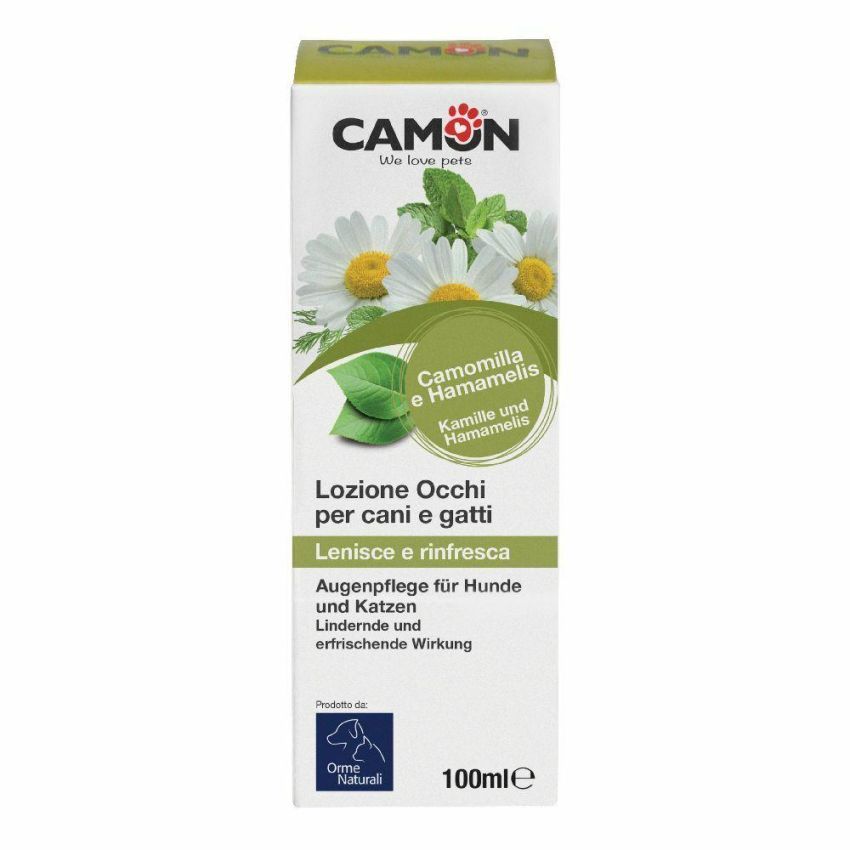 Lozione Naturale Camon Orme per Occhi di Cani e Gatti - 100ml