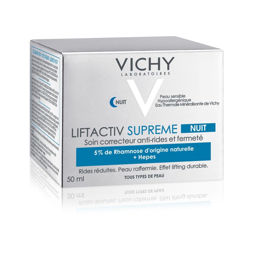Vichy Liftactiv Supreme Crema Viso Notte Rigenerante e Lenitiva - 50ml